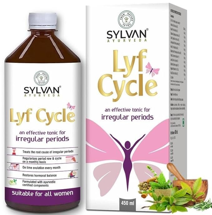 Sylvan Lyf Cycle PCOS, PCOD & Irregular Periods Syrup -450ML